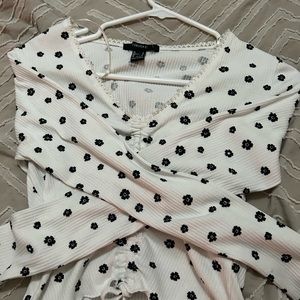 forever21 long sleeve floral print